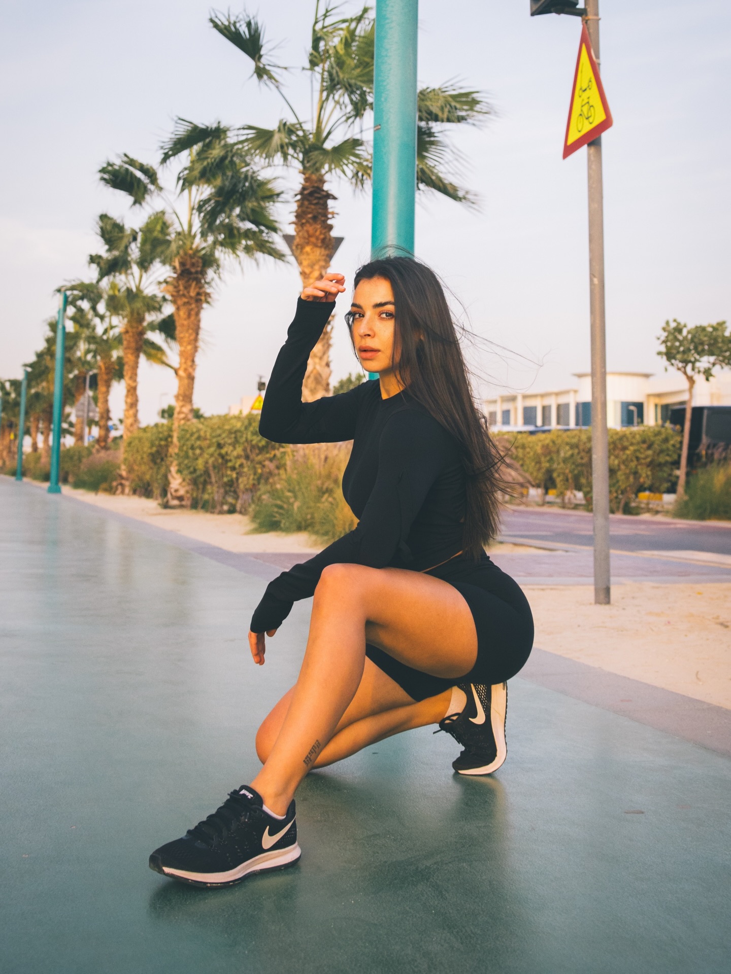 Maya in activewear